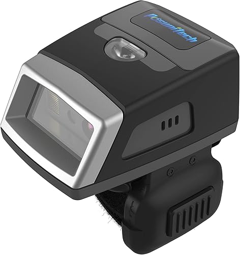 Miniatura 7 de Ring Barcode Scanner 1D Reader Mini lector inalámbrico de código de barras Zebra SE965 compatible con Mac OS, Windows, Android 4.0+, ios
