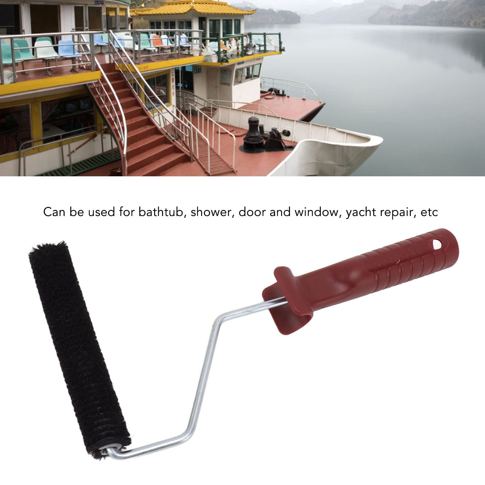 Fiberglass Bubble Roller Tool – Aluminum Alloy Defoamer For Tub, Boat, & Surface Repair