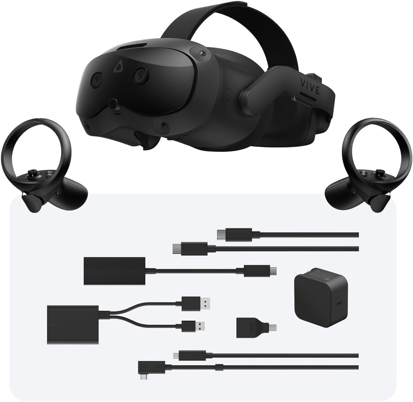 Vive Focus Vision Wired Bundle โ XR Headset with DisplayPort PC VR Streaming Kit