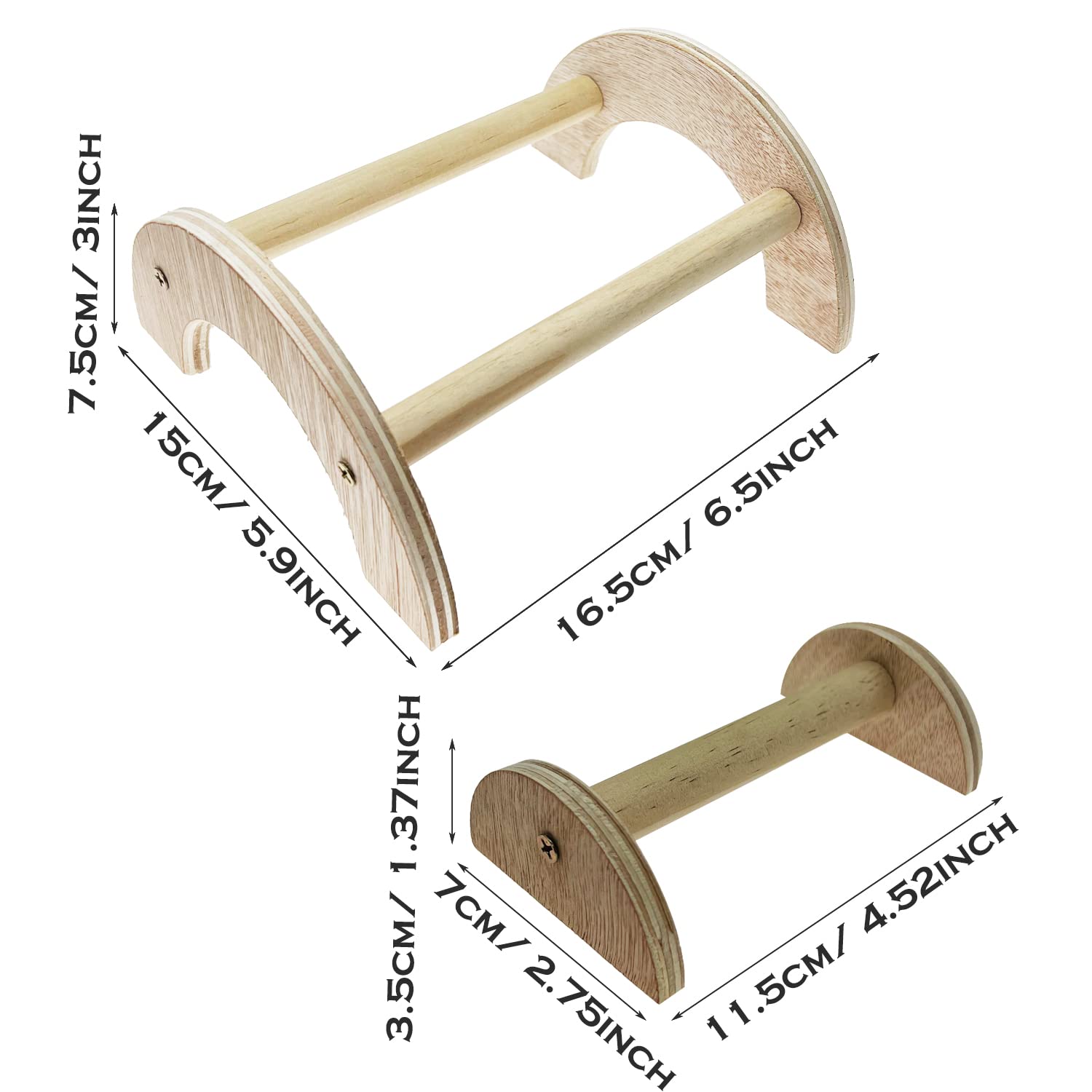 4 Pz Pulcino Supporto in Legno Posatoi per Uccelli Posatoi in Legno Pulcino Persico con 5 Pz di Palline in Rattan per Galline Pappagallo