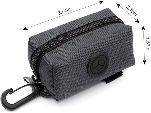 Miniatura 6 de SLSON Dispensador de bolsas de basura para mascotas, bolsa con cremallera, bolsa portátil para excrementos de perro, accesorio para correa, bolsas