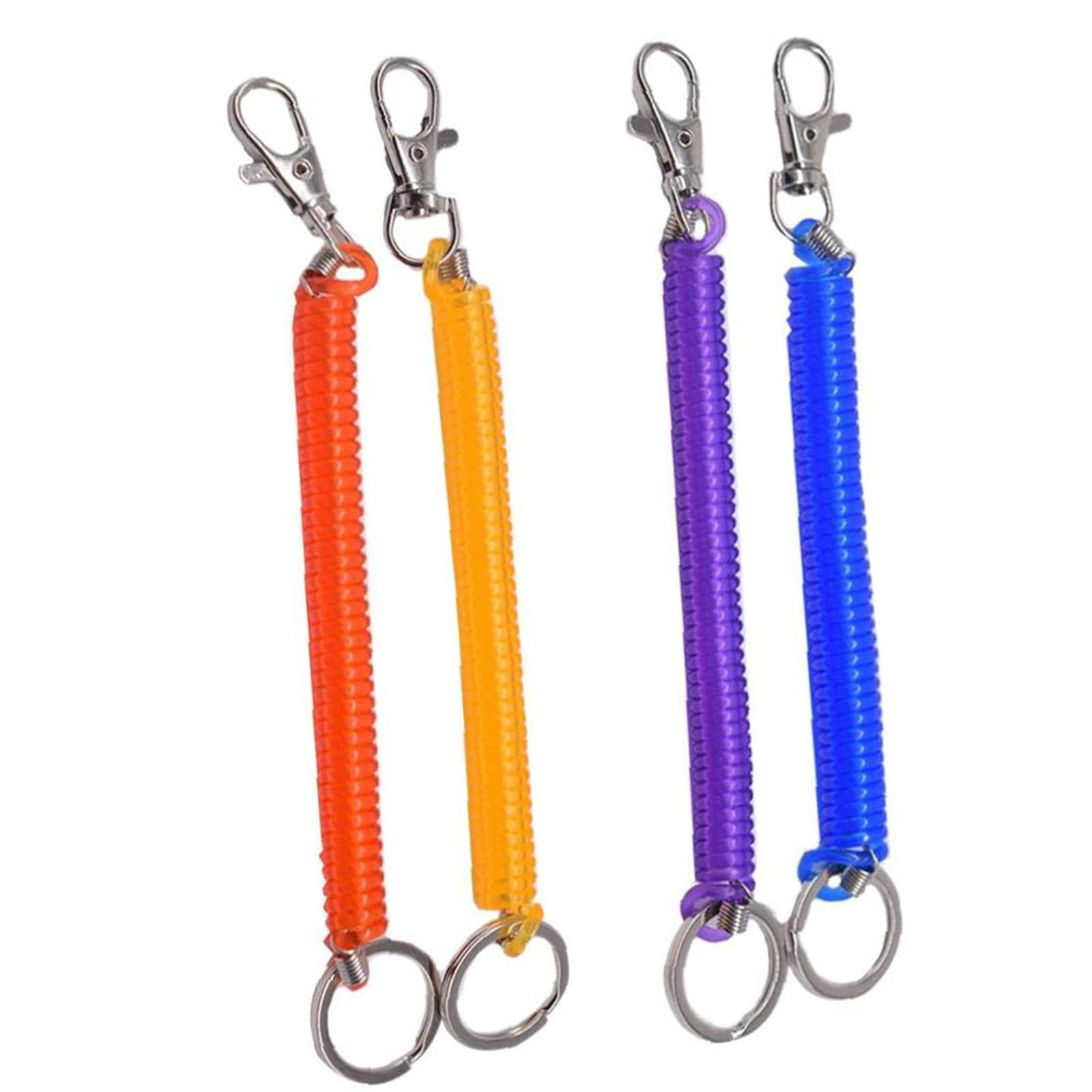 Amazon.co.jp: スパイラル キーリング キーホルダー カラフル