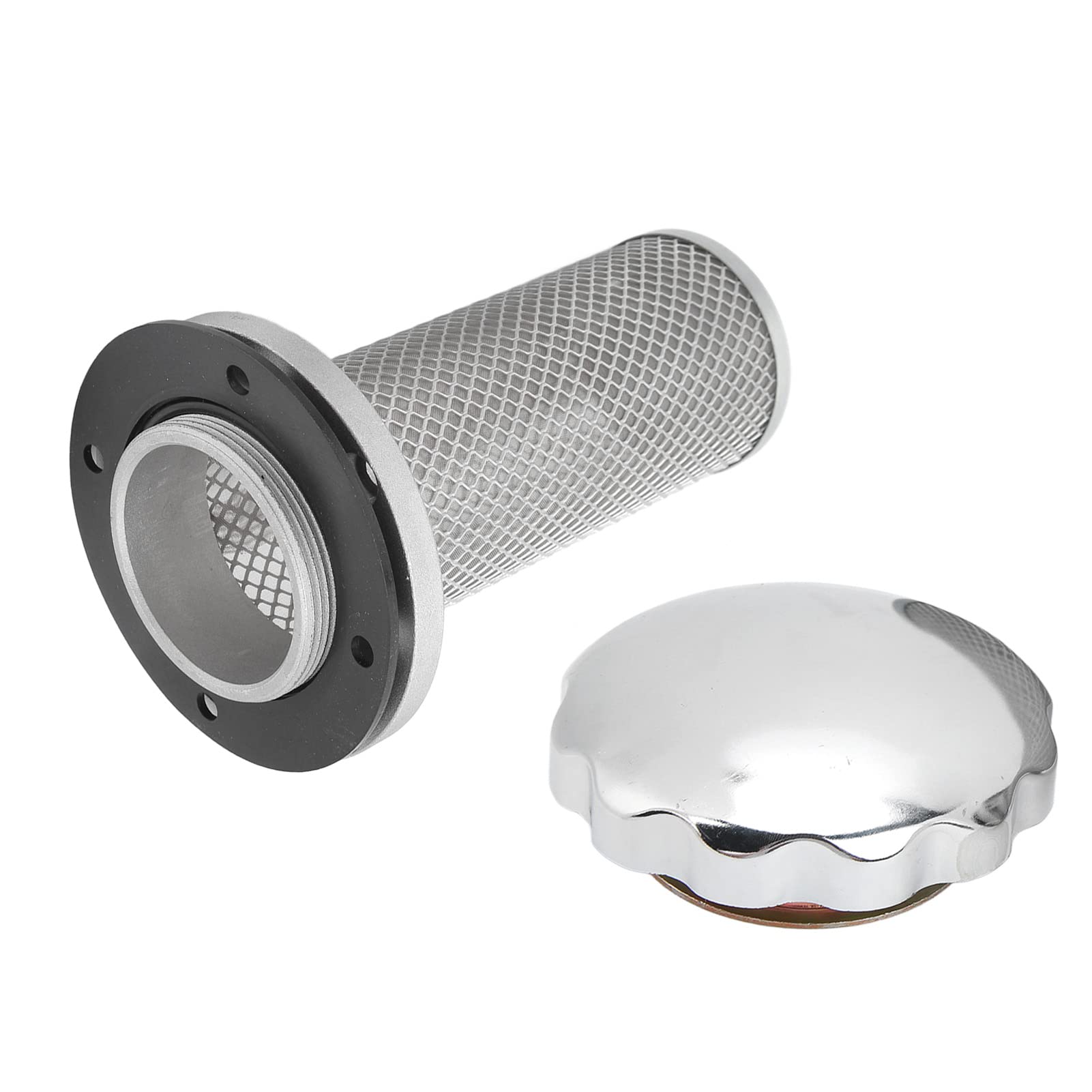 Reniflard hydraulique en acier inoxydable pour réservoirs de fioul avec tamis fin – Filtre à air amovible avec 4 vis pour industries métallurgiques, pétrolières et chimiques –