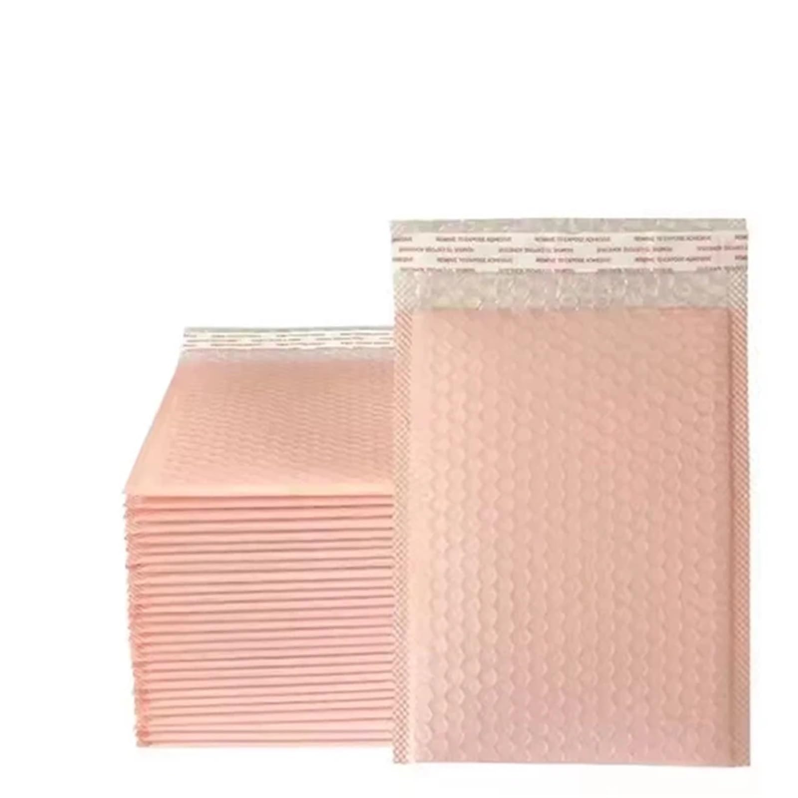 Self Sealing Bubble Cushion 100Pcs Black Bubble Shipping Packaging Envelope Mailing Envelopes Mailer For Self Seal(Light pink,13 * 18cm)