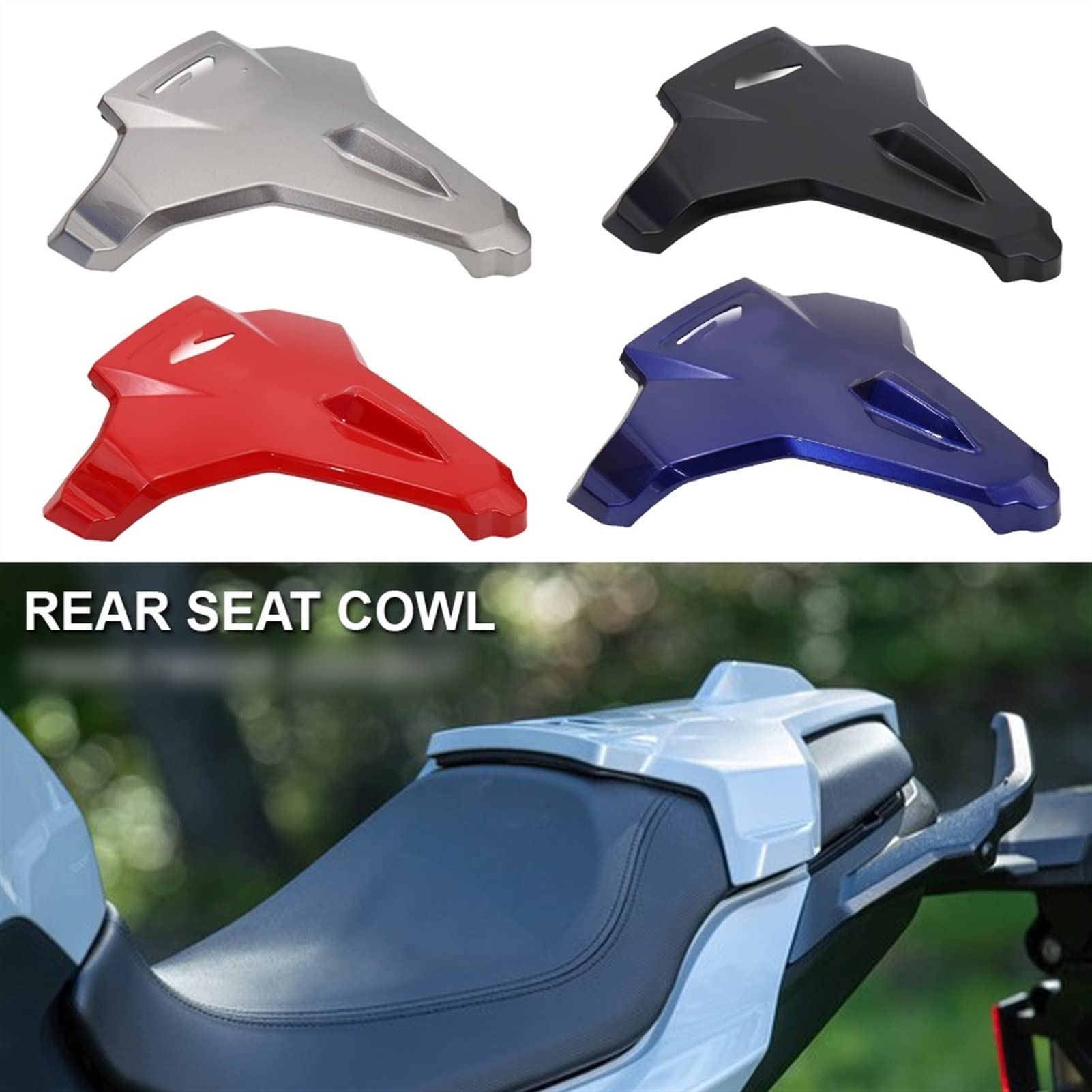 Capot de Selle arrière de Moto Pour B&MW F900R F900XR F900 R F900 XR 2020 2021 Housse De Siège Arrière De Moto Section Arrière Capot De Carénage De Moto(Blue9