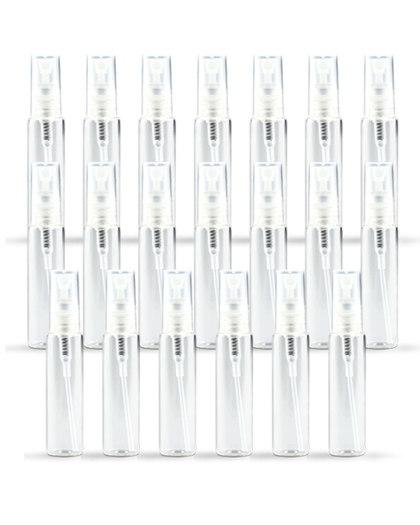 ZbFwmx 20 Pack Set 10ML Protable Refill Bulk Atomizer Spray Travel Perfume Bottle Hydrating Empty Bottle (Clear-1)