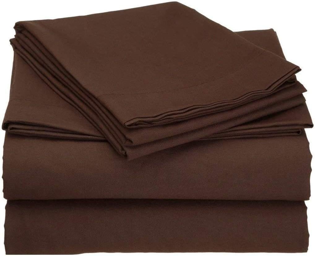 5 Piece Split Cal-King Sheets - Bed Sheets Split King Size – Bed Sheet Set Split King Size - 5 PC Cotton Sheets - 16" Deep Pocket Sheets 100% Cotton Bedding Sets Stripe (Split Cal -King, Light Grey)