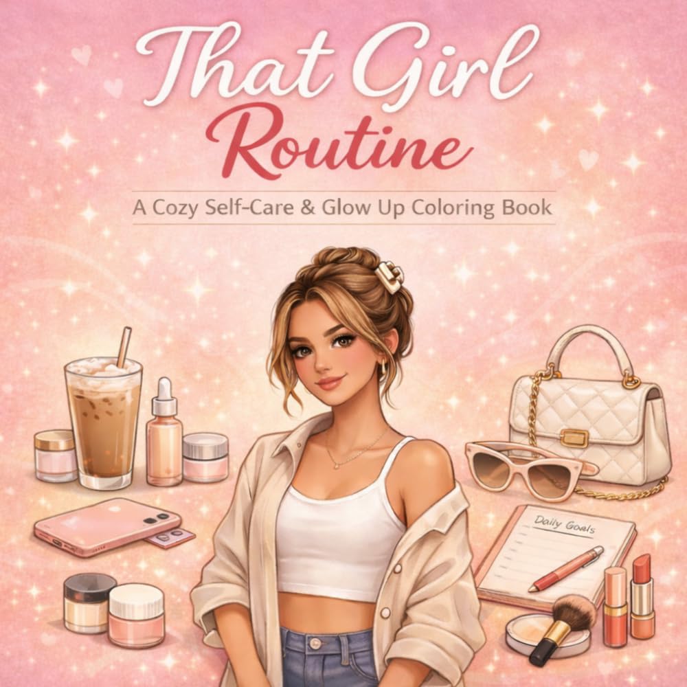 That Girl Routine Coloring Book: A Cozy Self-Care & Glow Up Coloring Book