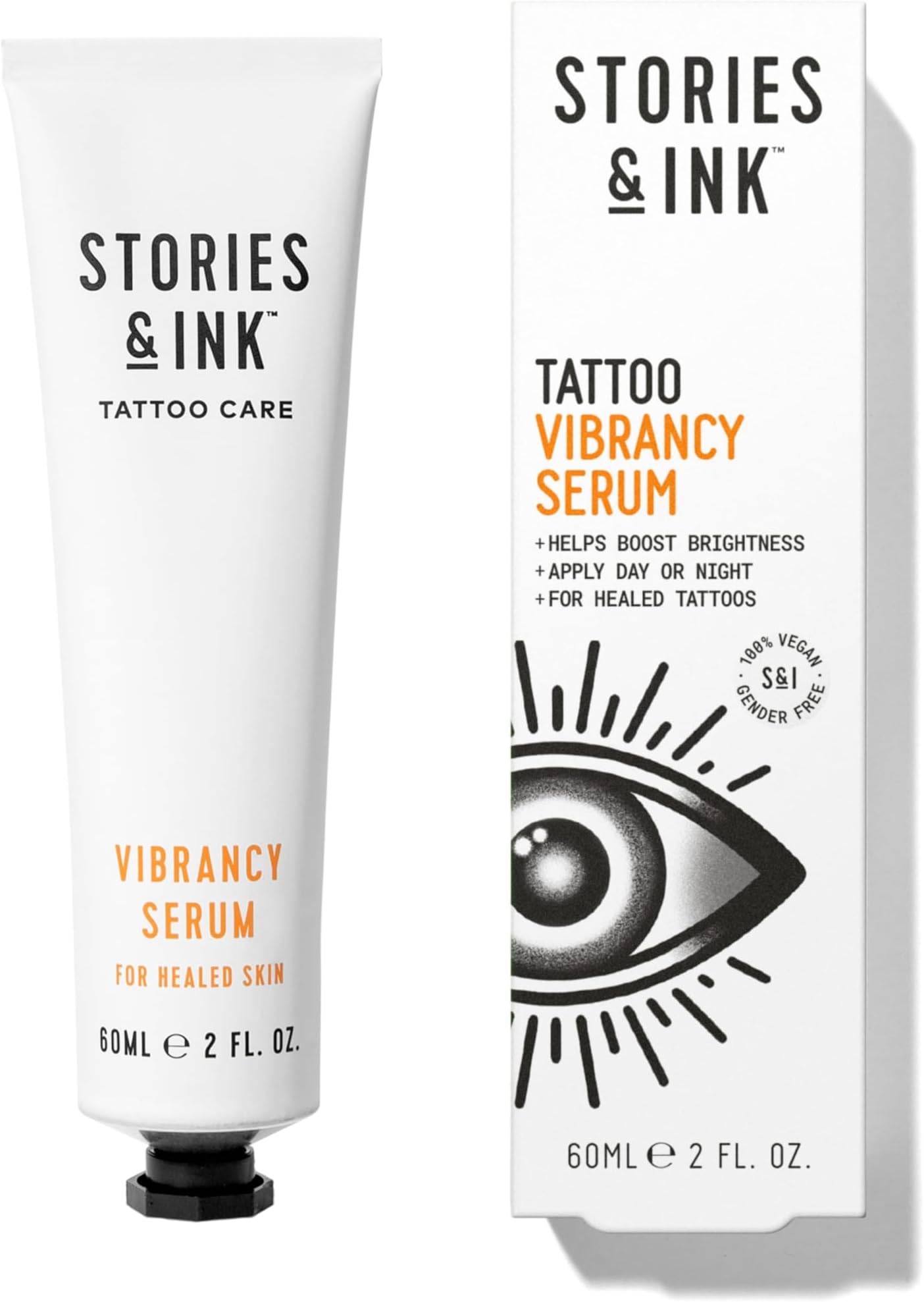 - Stories & Ink Tattoo Care | VIBRANCY SERUM for Healed Tattoos | Brightening Treatment to Enhance Ink Color & Restore Faded Tattoo Pigment, Lightweight Hydrating Aftercare, 60 mL / 2 Fl Oz