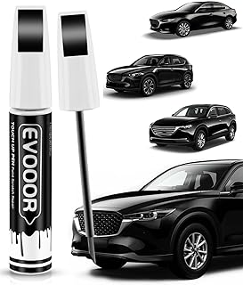 41W Jet Black Pearl Touch Up Paint Compatible with Mazda Exact Match 2 in