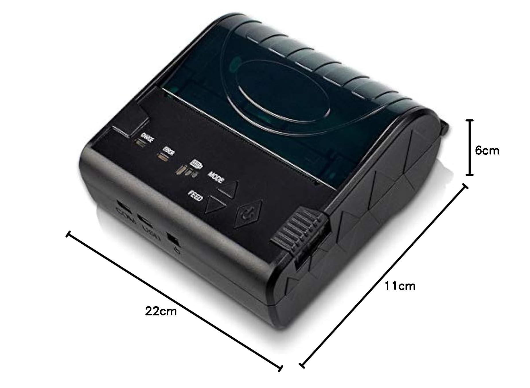 NETUM Stampante termica per ricevute Bluetooth senza fili da 80 mm, stampante portatile per fatture personali da 3 pollici Mini stampante POS USB compatibile con Android/iOS/PC/Windows/Linux NT-8003