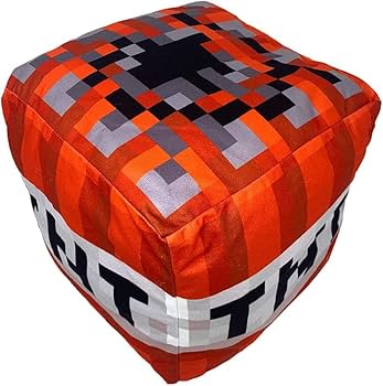 Amazon.co.jp: マイクラ キューブ型ブロック BIGぬいぐるみ 全6種 (TNT