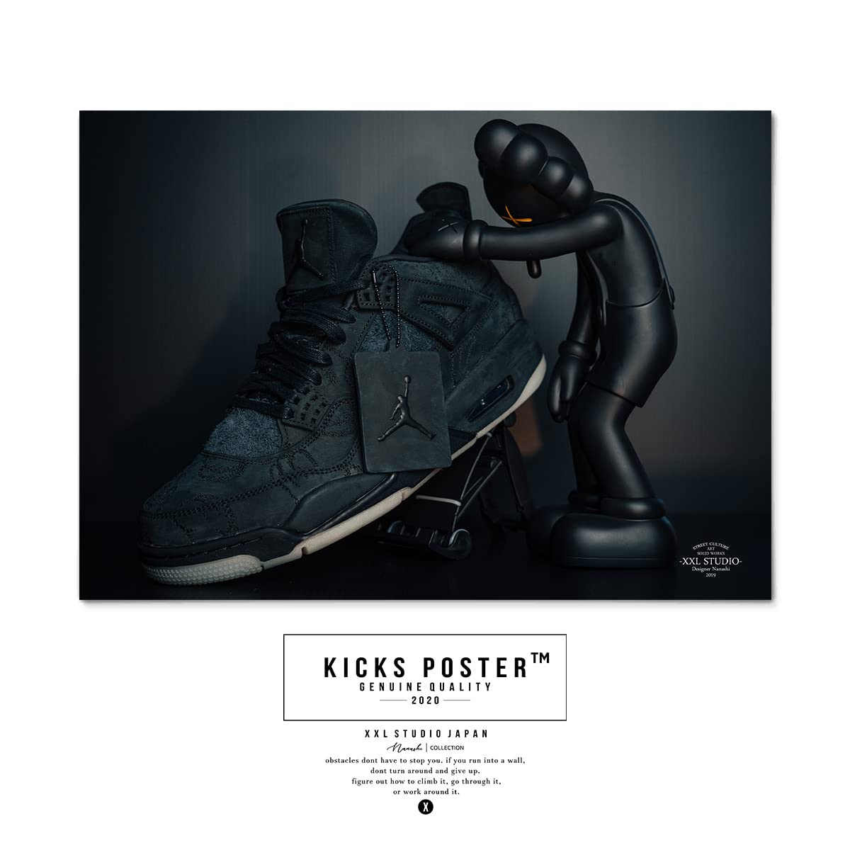 AIR JORDAN4 アート　点描画　banana Yamamoto d63811-69-893137-11.jpg