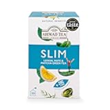 Ahmad Tea Green Tea, Lemon, Mate, & Matcha 'Slim' Natural Benefits Teabags, 20 ct (Pack of 1) - Caffeinated & Sugar-Free