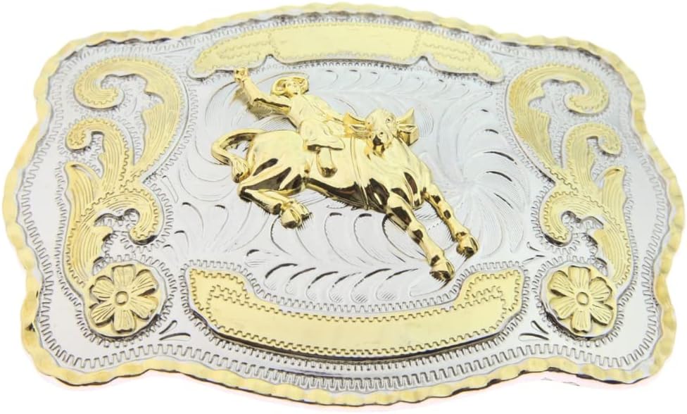 WMG Western Gürtelschnalle - Cowboy Style Für 3,8 Cm Gürtel
