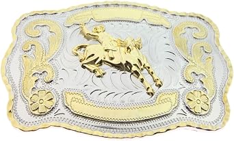 WMG Texas State Belt Buckle Flag Map Cowboy Rodeo Western Fashion Star Gold Tone Color Horse Rooster Bull Scorpion Masonic