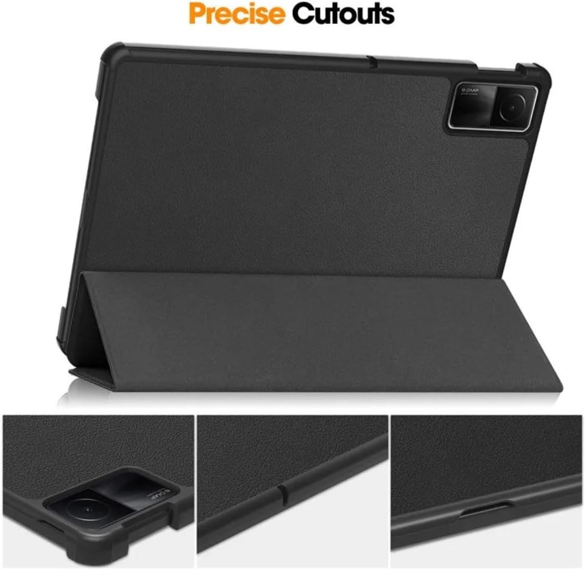 Capa Magnética Anti Impacto Compatível Xiaomi Redmi Pad Se 11 Polegadas 2023 Case Flip Para Tablet Capa Para Xiaomi Pad Se 11 (preto)