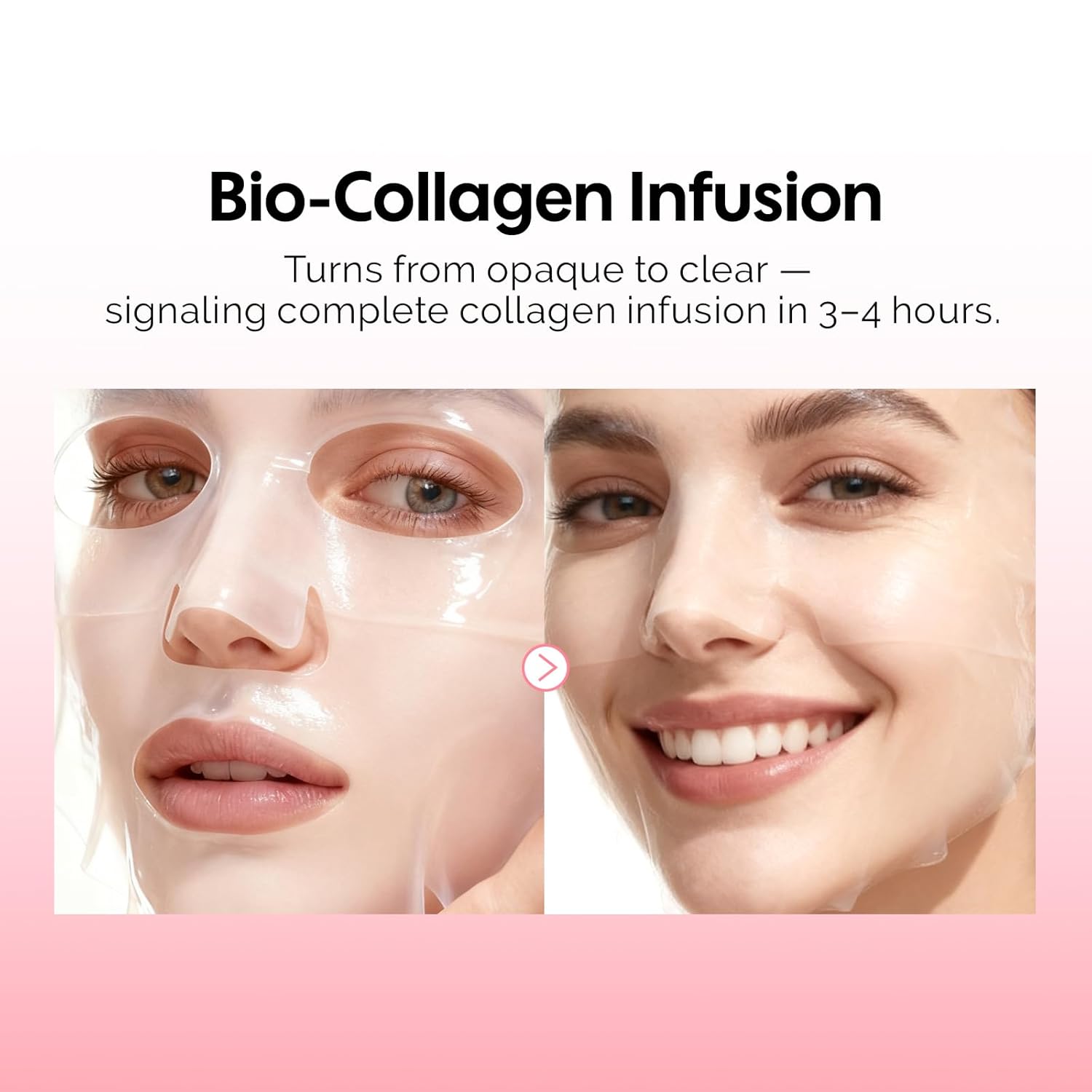 ZealSea Bio Collagen Wrapping Hydrogel Face Mask, Overnight Jelly Gel Sheet Mask for Glass Skin, Deep Hydration, Pore Care, Elasticity Improvement, Firming, Advanced Facial Skincare Solution, 4 Pack - Image 2