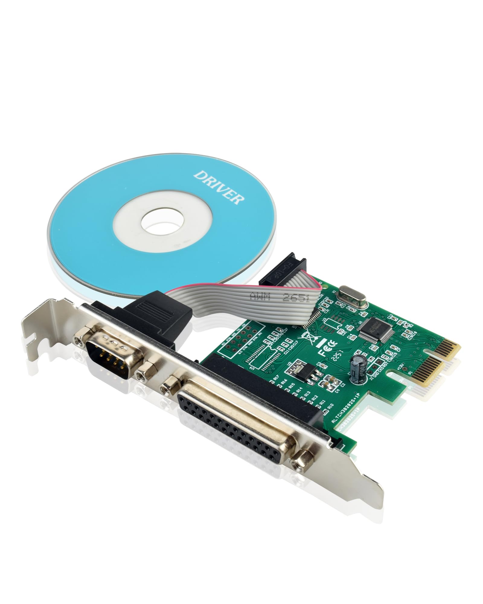 PCI-E PCI Express DB25 Parallel scheda adattatore porta seriale RS232 DB9 LPT1
