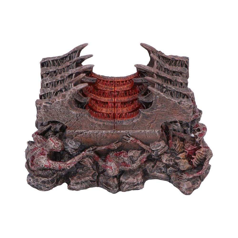 Nemesis Now Diablo IV Helltide Chest – pudełko do przechowywania kości, dekoracja Halloween do wnętrz, kolekcjonerskie dla graczy planszowych, prezenty dla mężczyzn i akcesoria fantasy, oficjalnie