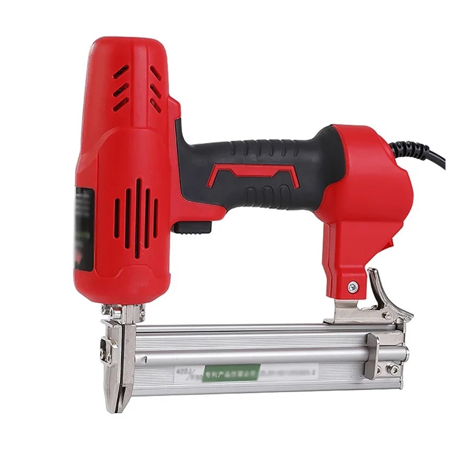 Pistola Sparachiodi Elettrica F30 Da 1800W Mobili Fai-da-te Costruzione Di Chiodi Utensili Elettrici Cucitrice For Telaio For La Lavorazione Del Legno Sicurezza e comodità(Rot)