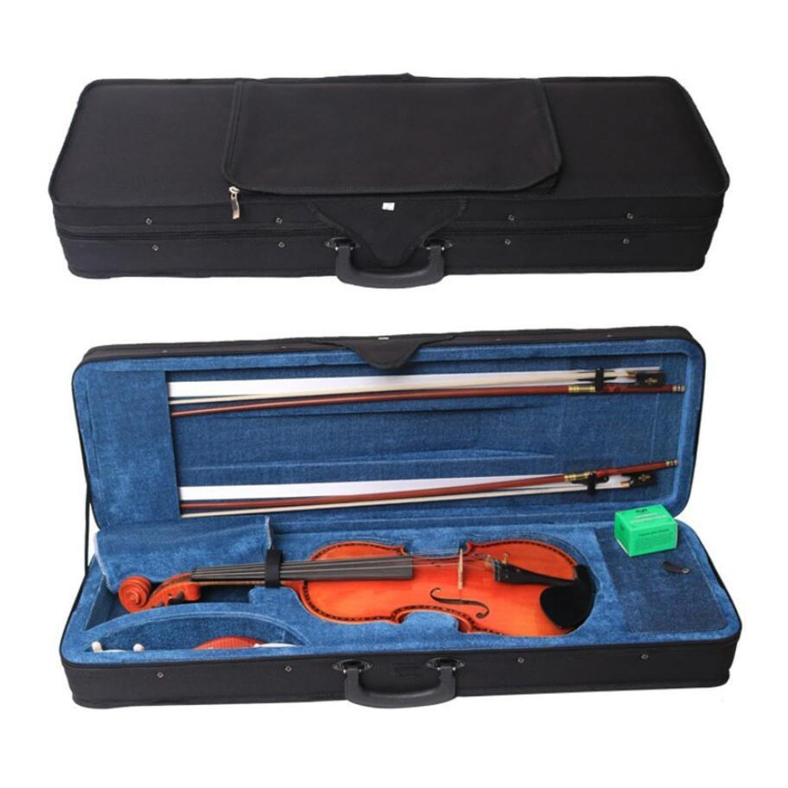 Custodia rigida per violino oblungo 4/4 di dimensioni standard con | spazio di archiviazione e leggera, adatta per professionisti come zaino Custodia rigida per violino oblungo / di dimensioni