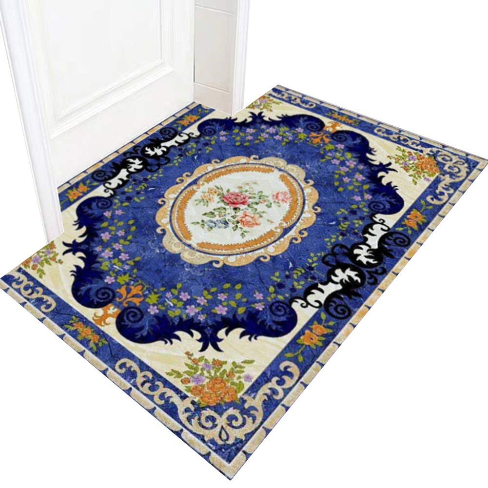 Paillassons pour entrée lavables ZRUYI - Tapis de cuisine antidérapant gris C 80x120cm