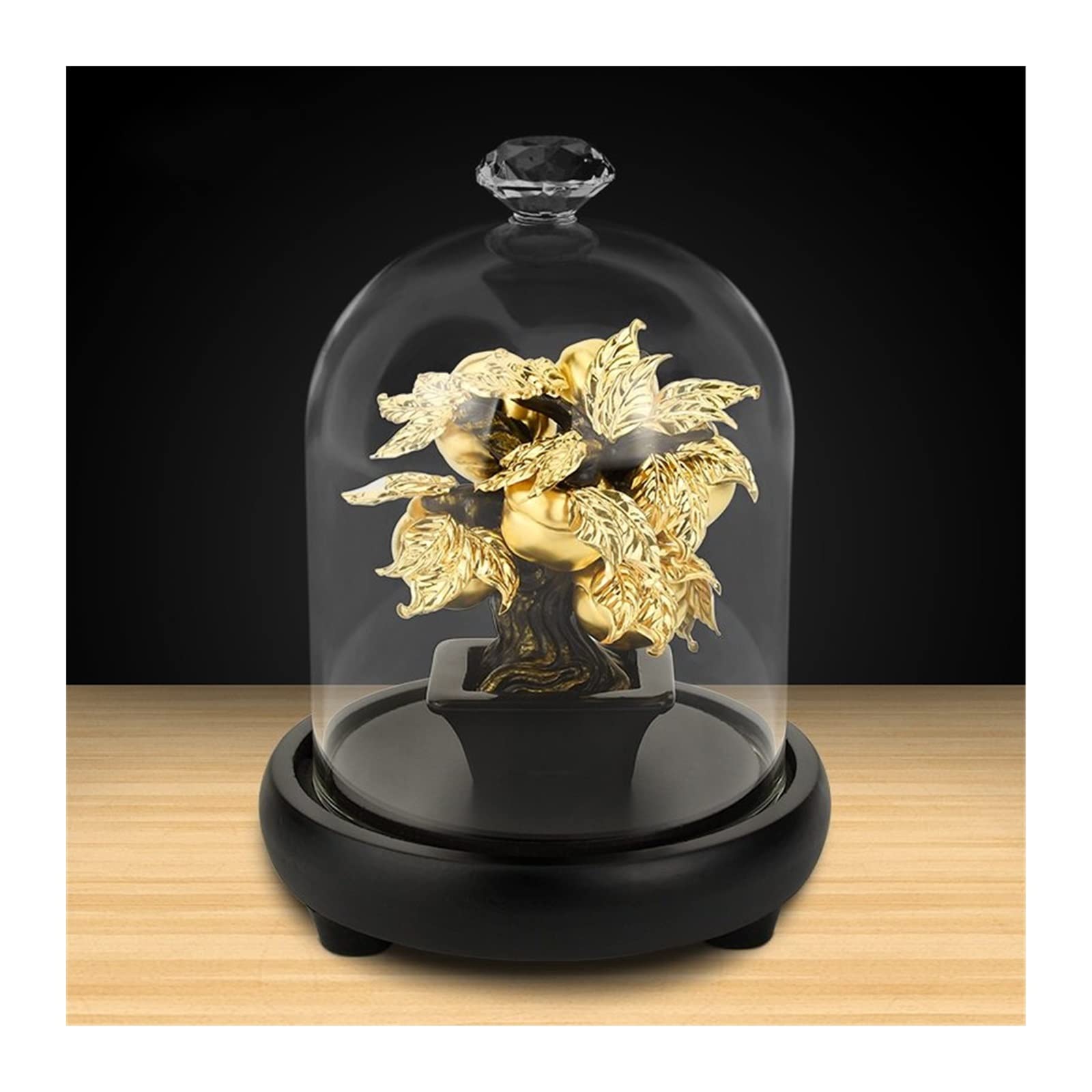 Bonsaï feuille d'or kaki : arbre décoratif pour illuminer votre salon ou meuble de bureau