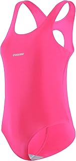 Sesto Senso Trajes de baño para niñas Traje de baño Deportivo de una Pieza con Espalda Cruzada de un Solo Color