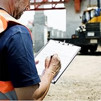 Vista 6 de Portapapeles de aluminio con almacenamiento, soporte de formulario de acero inoxidable con clip de metal de alta capacidad, resistente hecho