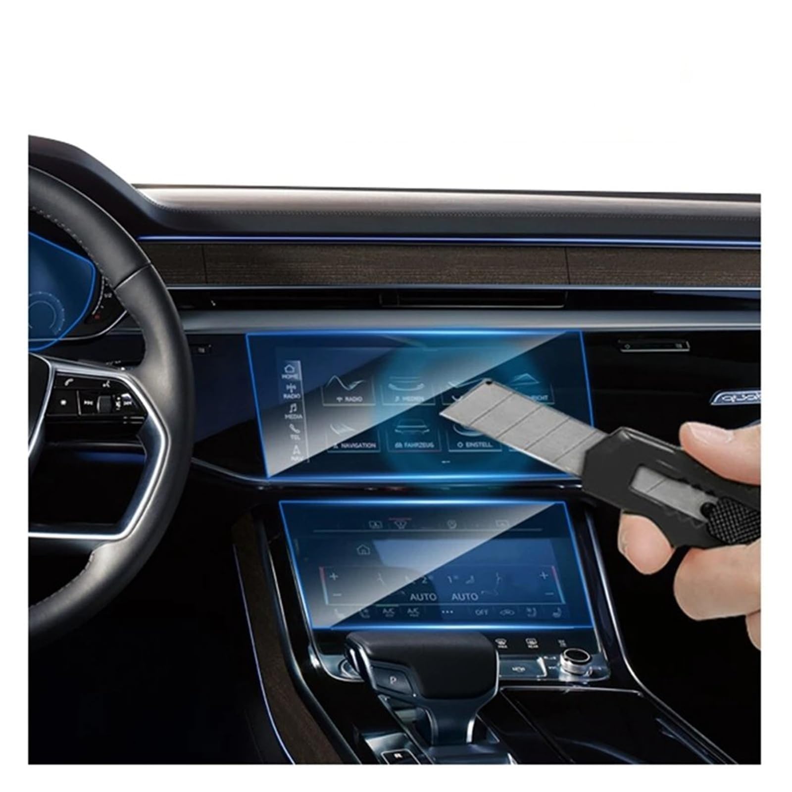 Écran de Navigation GPS de Voiture Dongfeng 308,9,7 Pouces,avec Film Protecteur en Verre trempé,Compatible avec Les modèles 2015-2019.