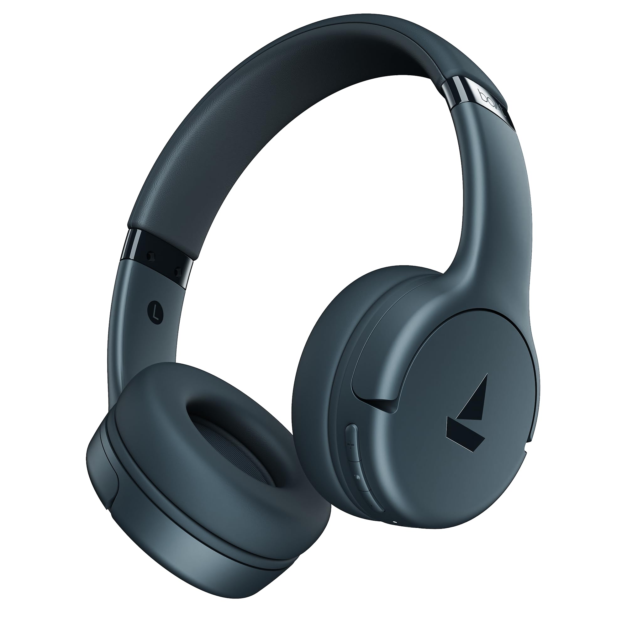 boAt Rockerz 411 (2025 Launch), 40ms Low Latency, 40Hrs Battery, 40mm Drivers, ENx Tech, Integrated Controls, v5.4 Bluetooth Headphones, Wireless Headphone with Mic (Bold Blue)
