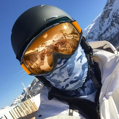 Miniatura 19 de Findway - Gafas de esquí para usar sobre anteojos, para nieve y snowboard, para hombre, mujer y jóvenes, 100 % protección contra rayos ultravioleta