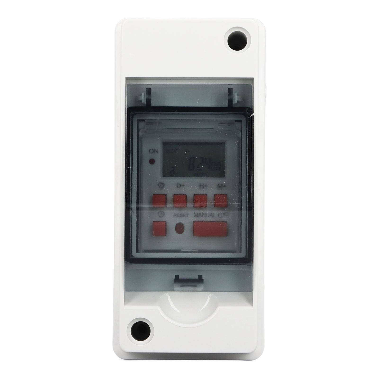 YUYTE Zeitschaltuhr Außenbereich Ip54 [Upgrade-Modell 2024] Zeitschaltuhr, Programmierbares 7-Tage-LCD-Display, Digitale mit 28 Ein-Aus-Zeitplänen und Box – für den Außenbereich und Hohe Leistung