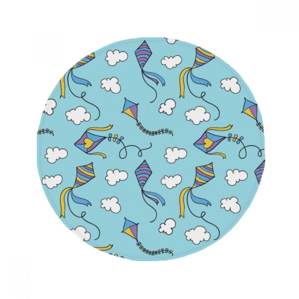 Tapis rond cadeau original motif géométrie 80cm pour décoration maison moderne