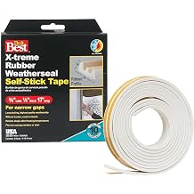 Thermwell V23WADB Best X-Treme Rubber Weather Seal Tape, 1/8X3/8 X17