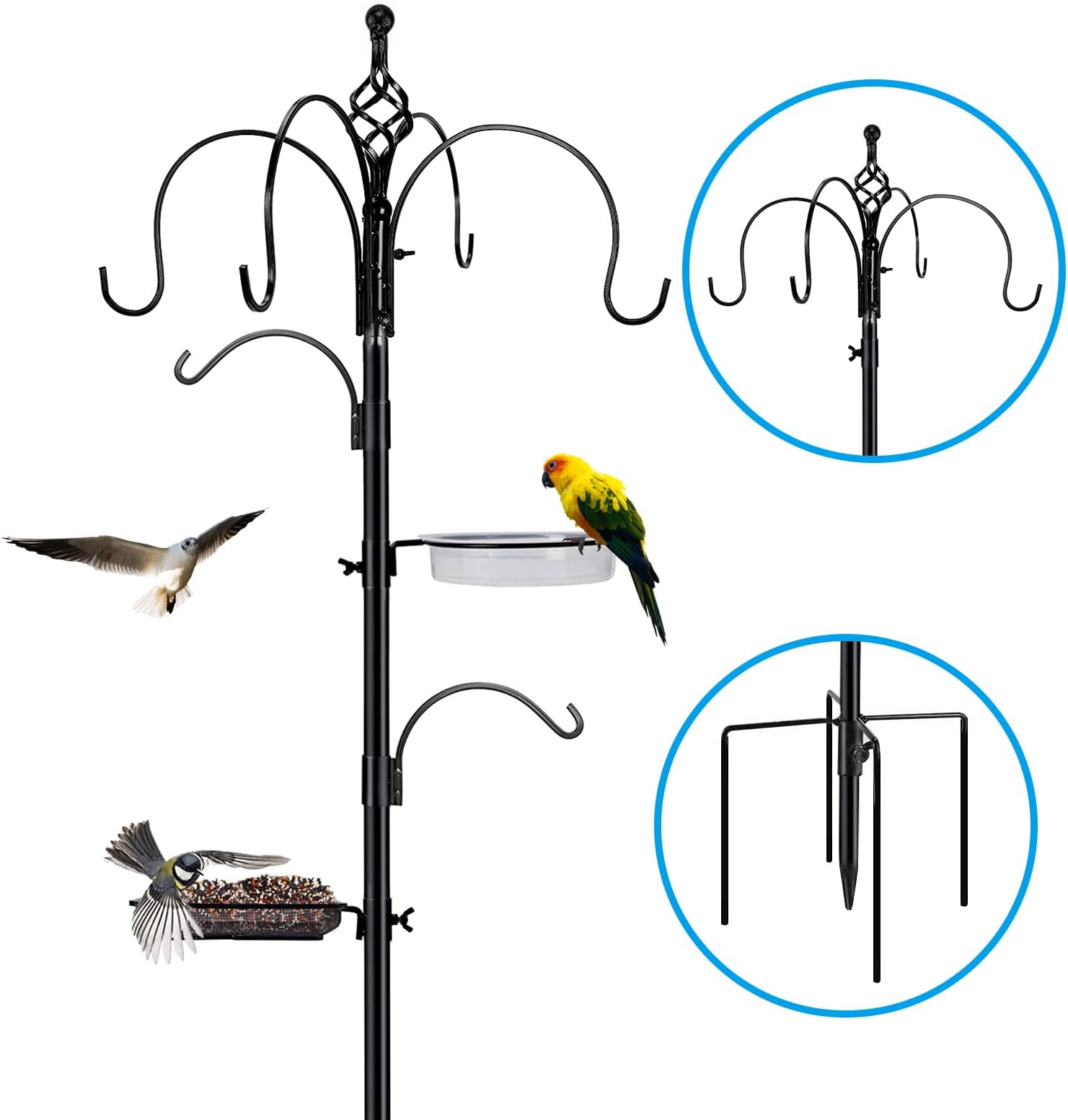 Urban Deco Bird Feeding Station With Feeders - Bird Feeders Hanging ...