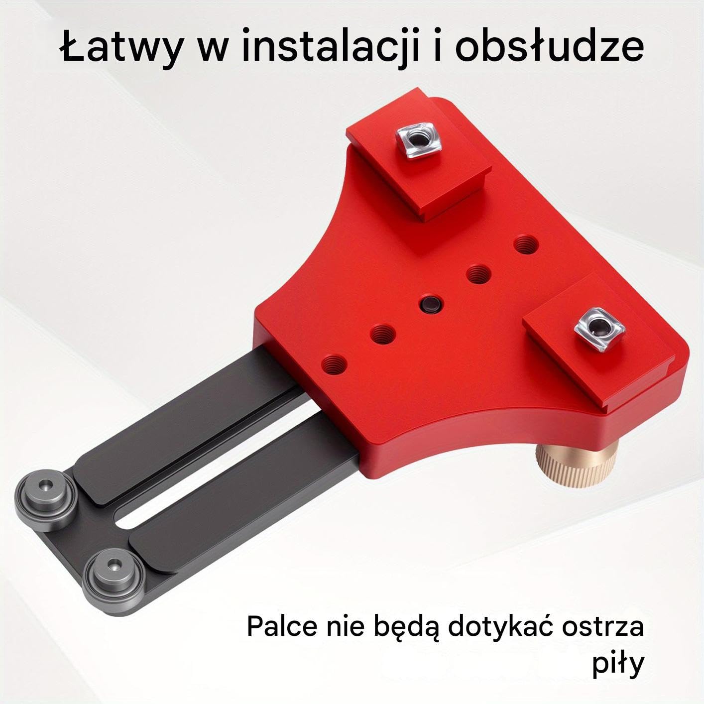Prowadnica Piły Stołowej Szybkie zaciski aluminiowe | Szablon cięcia pasków do piły stołowej Do Frezarki, Piły Taśmowej, Warsztatu, Stolarki, Drewna, Listew, Szafek, Krzeseł,
