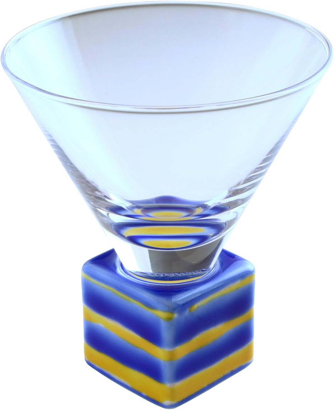 Arita Ware SAKE GLASS HF-34 Roman Glass, Square, Yellow Bunions