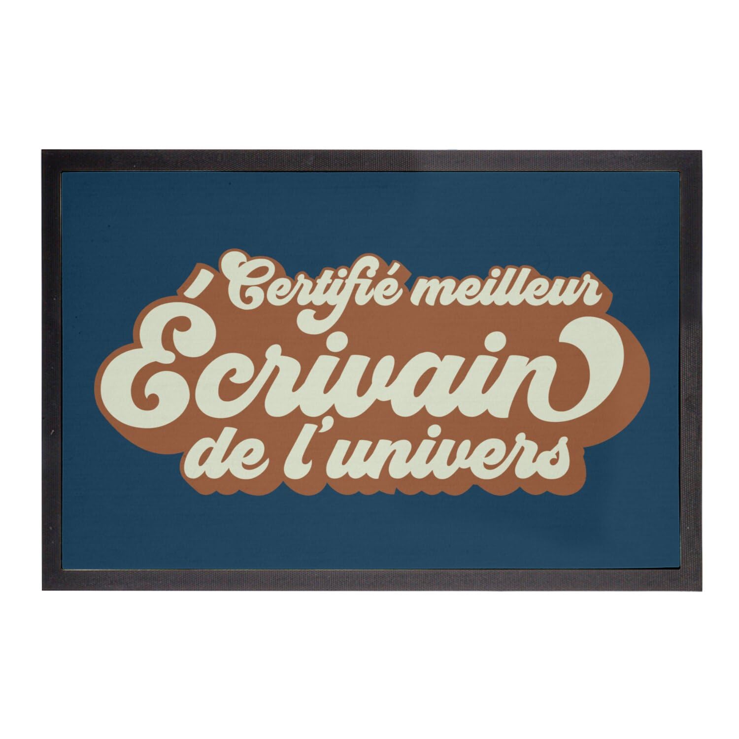 Paillasson Bleu cadeau idéal pour écrivain et poète 60x40cm