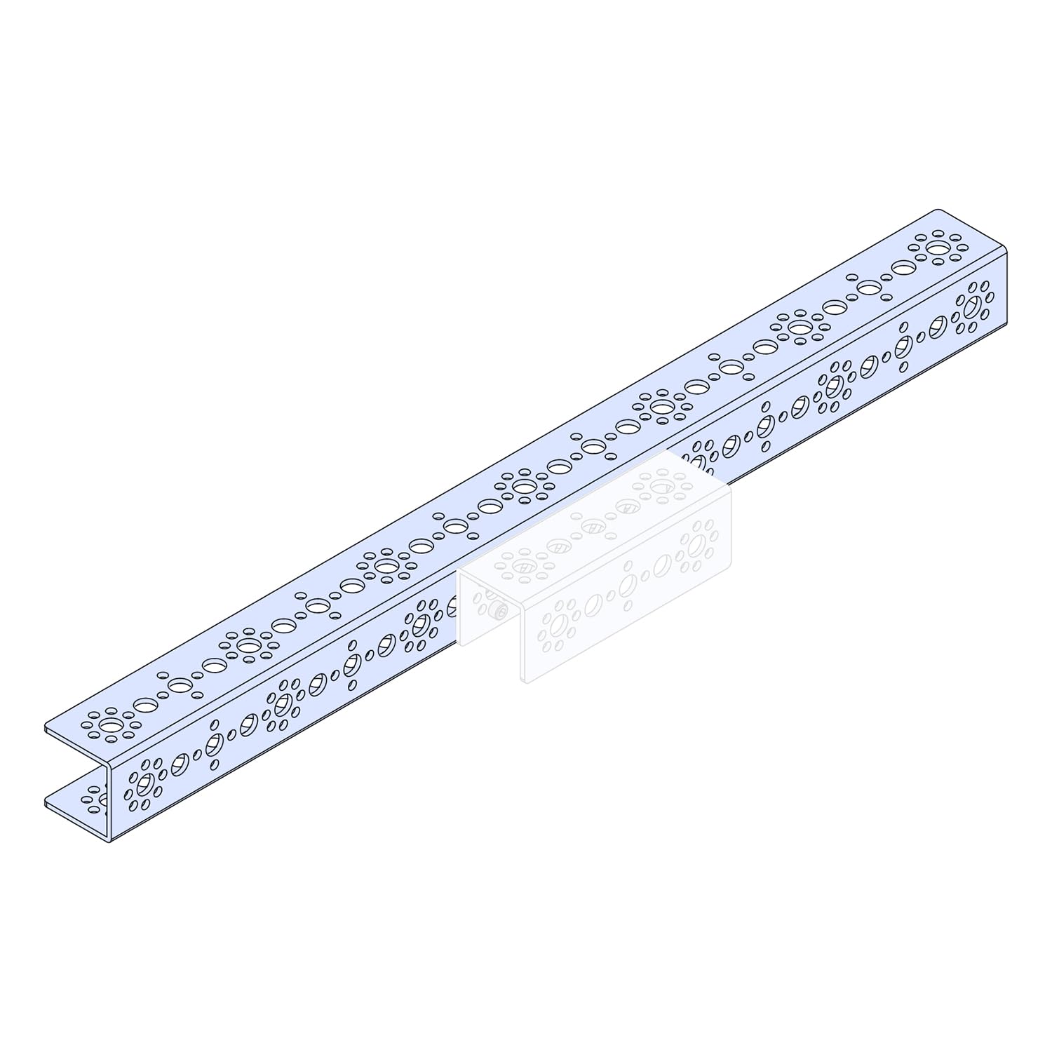 TETRIX MAX C-Channel being connected to another channel