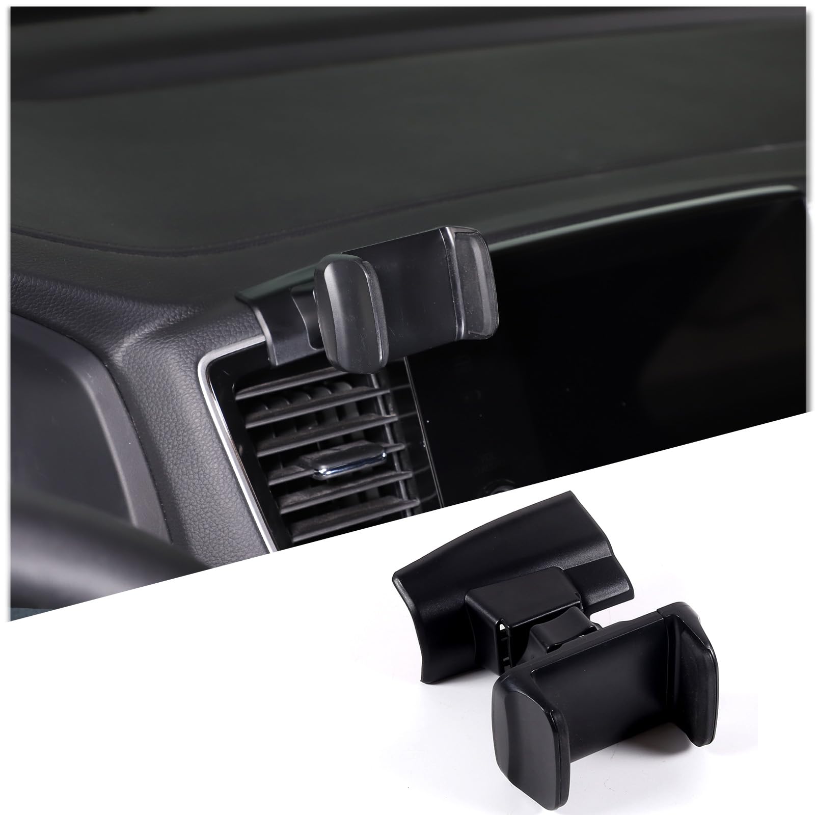 Car Mobile Phone Holder for Honda Pilot 2016-2022/ Ridgeline 2017-2023/ Passport 2019-2023, Center Console Air Vent Handsfree Cell Phone Mount, 360°Rotatable Car Phone Mount, ABS (Upper_Type A)