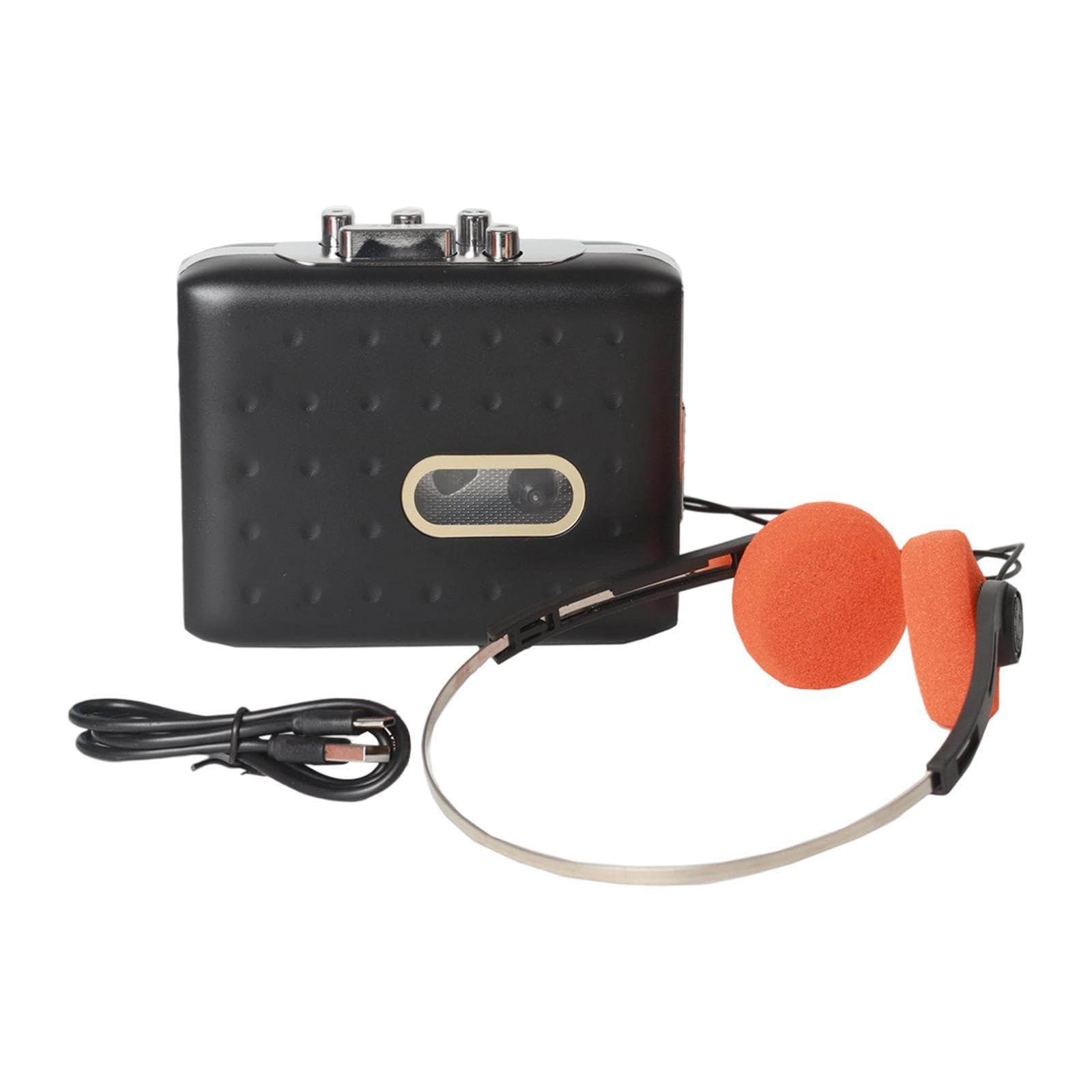 Enakshi Cassette Tape Player Lightweight Compact Portable for Travel Outdoor Black| Portable Audio & Headphones | Personal Cassette Players||-image-28