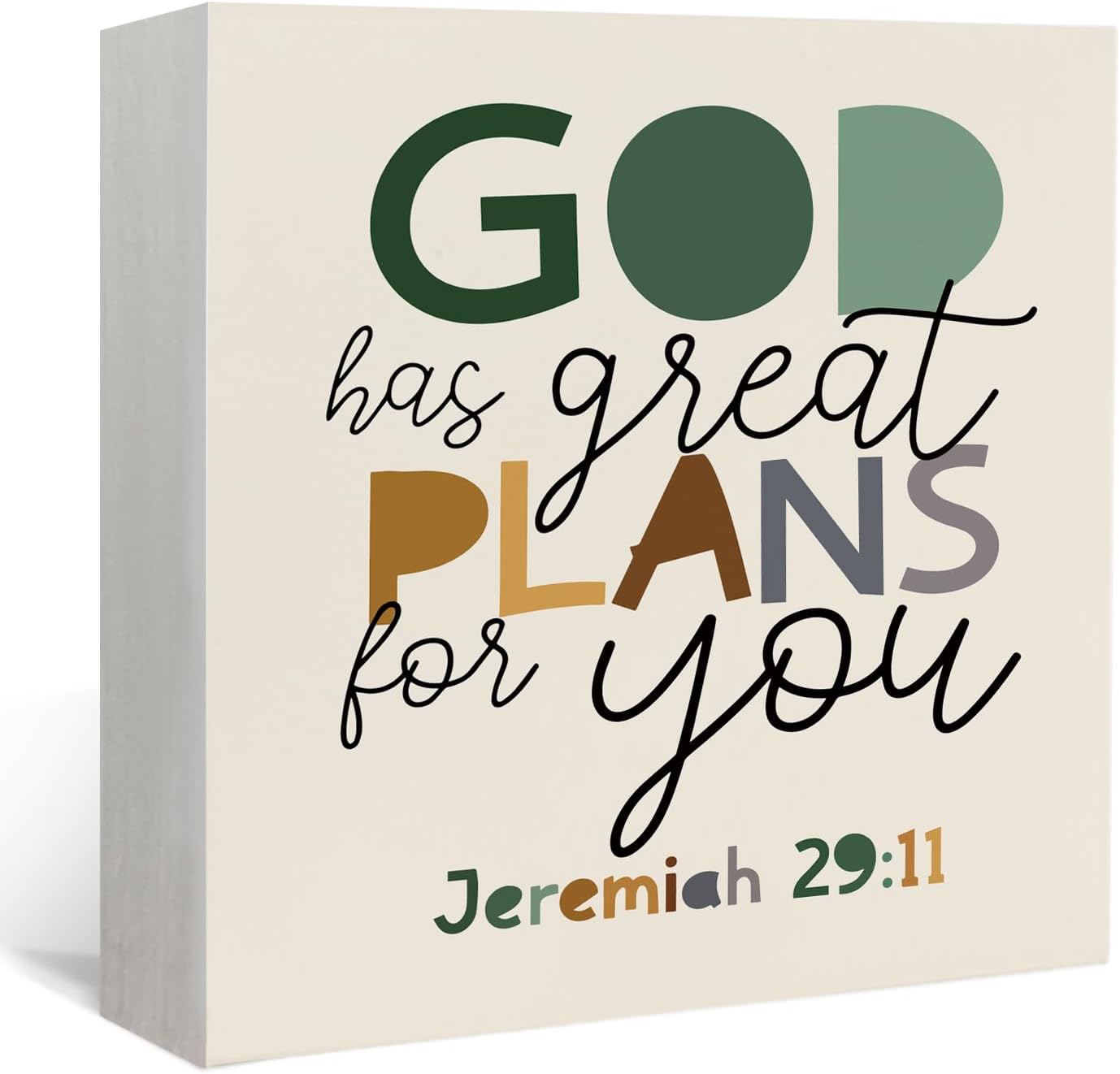 Lacama Christian Nursery Wooden Box Sign,