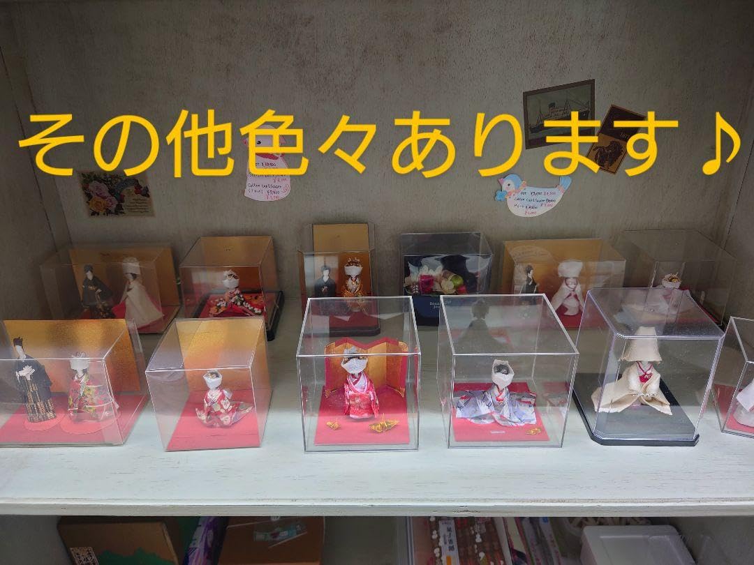 手作り　芸姑＆三味線　5体　ちりめん細工　人形　置物　ケース入　綿棒細工 Amazon.co.jp: 手作り 芸姑＆三味線 5体 ちりめん細工 人形 置物