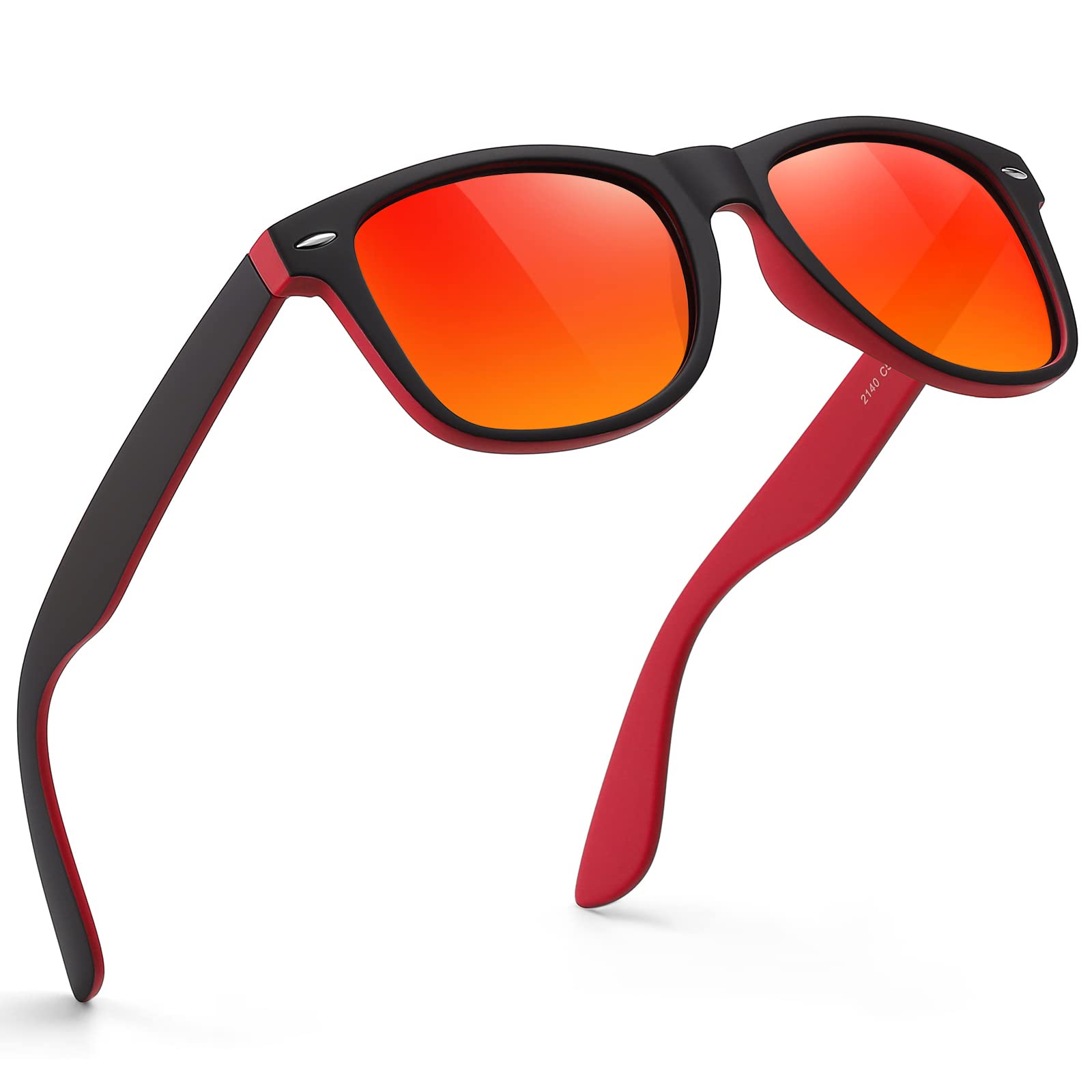 Glapeame Polarisiert-Sonnenbrille-Herren-Damen-Sonnenbrillen-Sunglasses-Men-Woman-Sonnenbrille Schwarz-UV400-Unisex-Retro-Vintage-Klassische-Polarisierte-Brille-Sportbrille-für Fahren-Camping