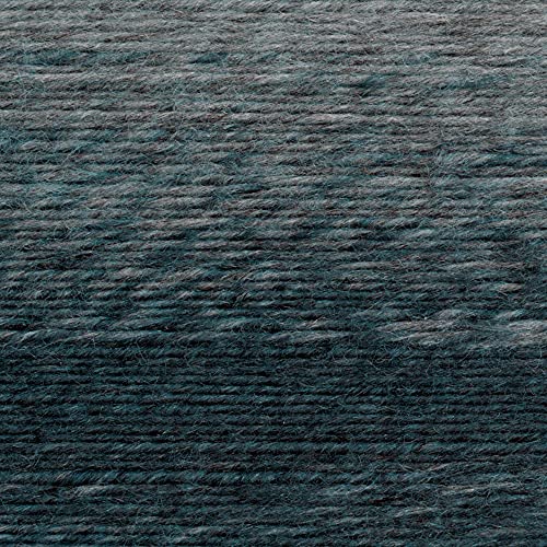Image of Lion Brand Yarn (1 Skein) Lion Brand Yarn Scarfie Bulky Yarn, Teal /Silver