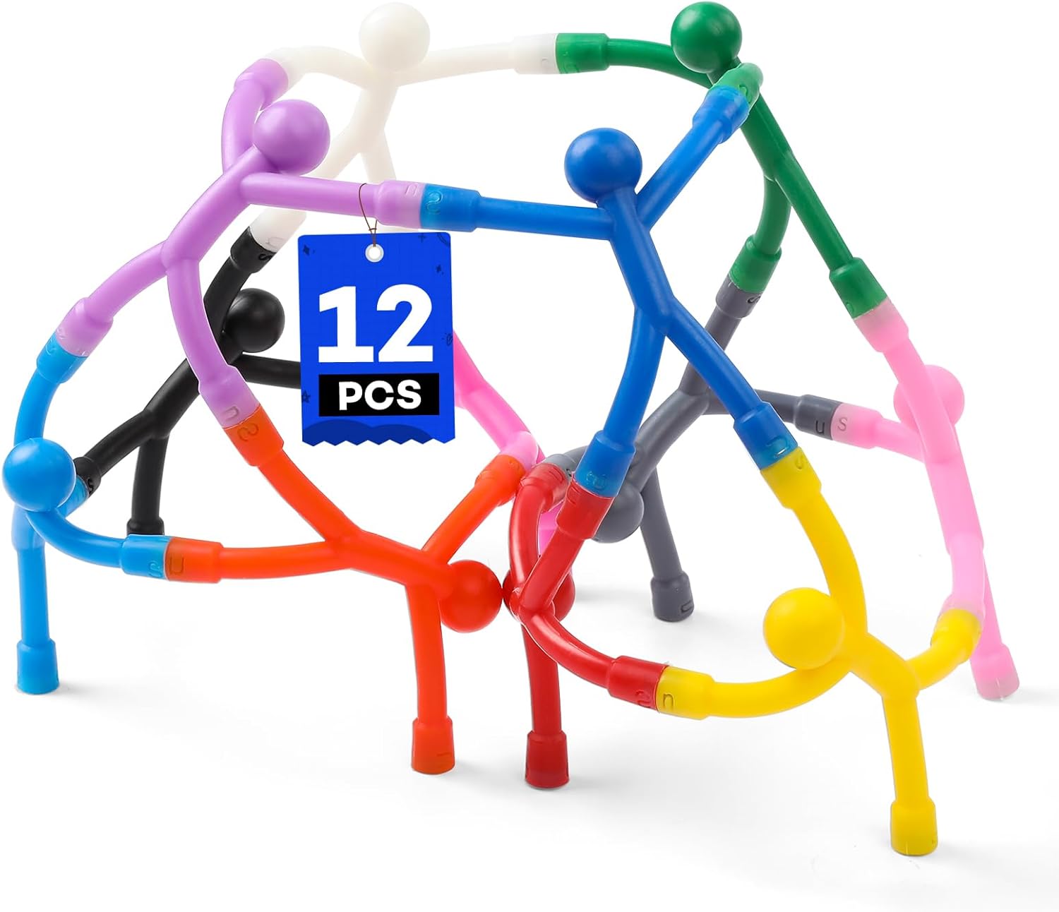 Magnetic Toys, 12Pcs Colourful Magnets for Kids,Travel Fidget Tiny,Men Toys for Kids,Easter,Refrigerator