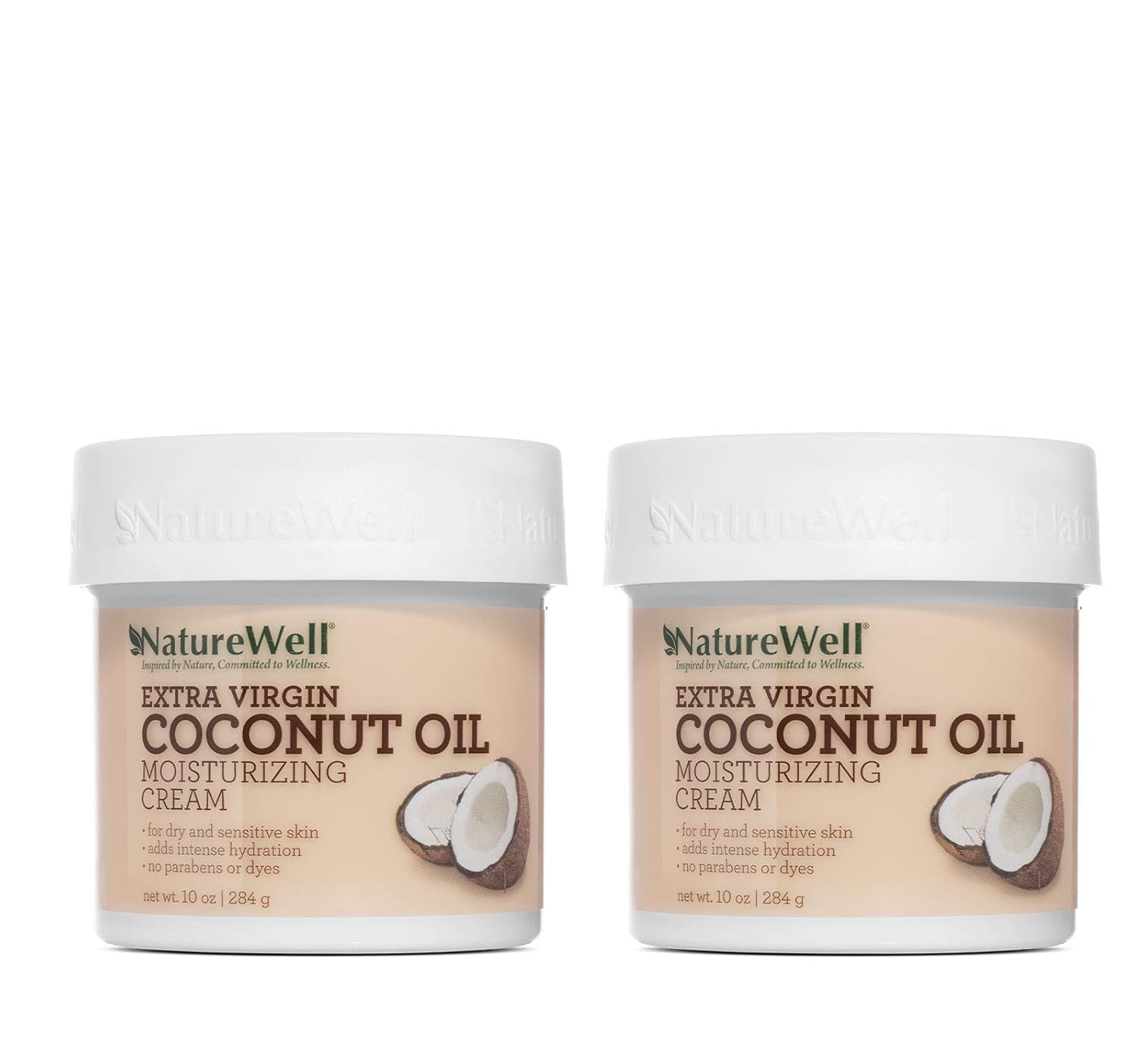 NATURE WELL Extra Virgin Coconut Oil Moisturizing Cream for Face and