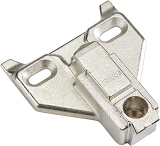 Blum Inc. 175L6660.22 6mm Face Frame Clip Mounting Plate, Nickel Plated